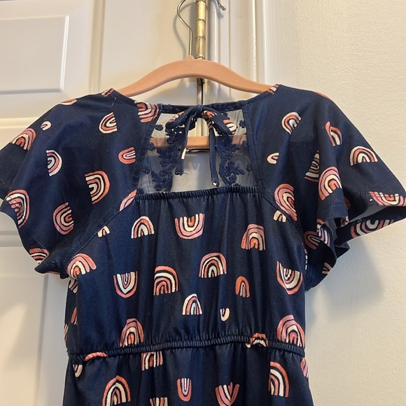 Rainbow Patterned Kids Dress by Live Glamour Girl size 5 - Picture 4 of 4